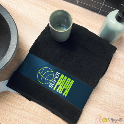 Serviette basket personnalisée Super Papa