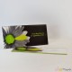 Faire-part Fleur verte et noire
