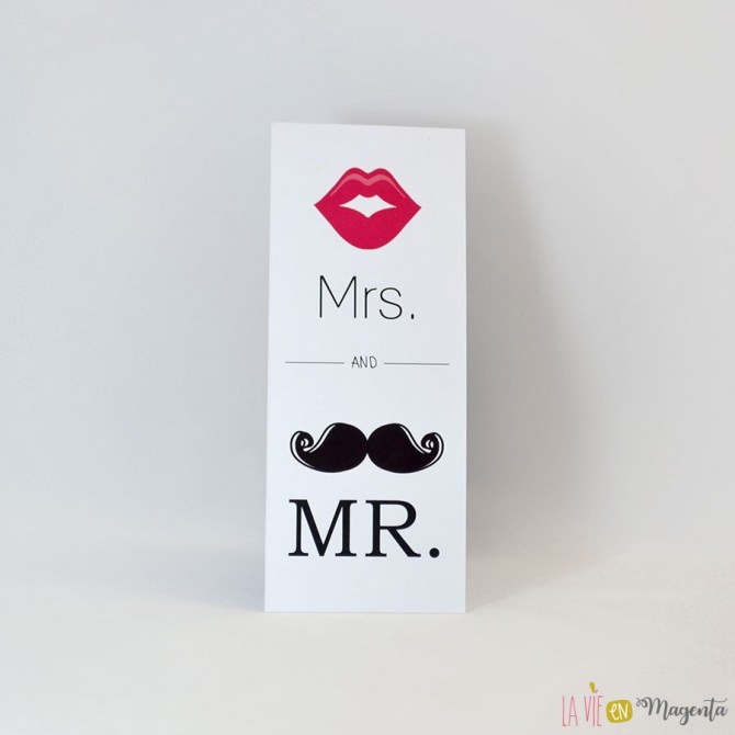 Faire-part Mr&Mrs