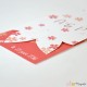 Faire-part Fleurs rouges