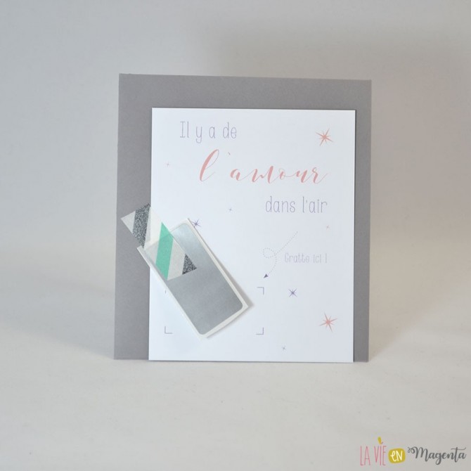 Carte loterie vierge - amour