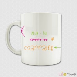 Mug Veux-tu être ma marraine ?