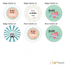 Badges famille