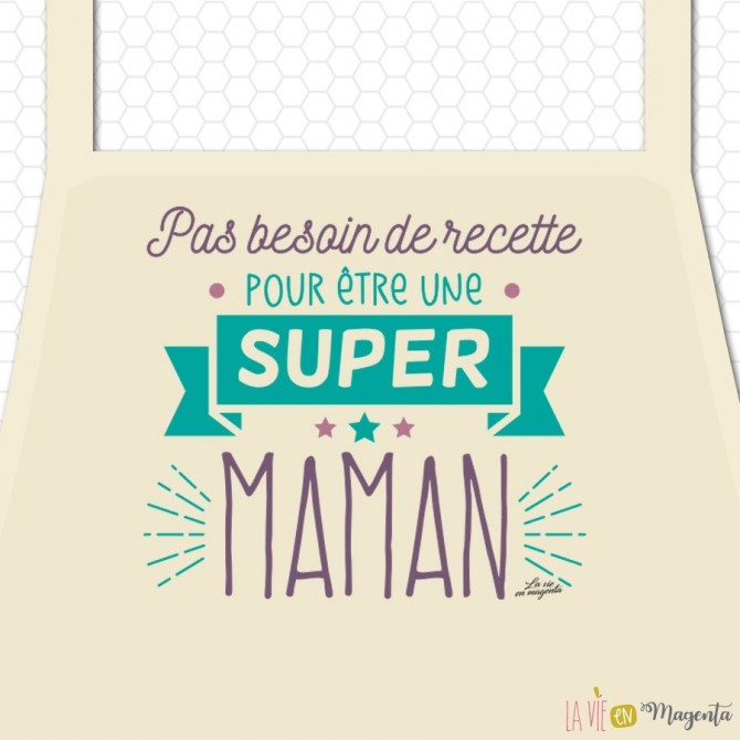 Tablier adulte - Super maman