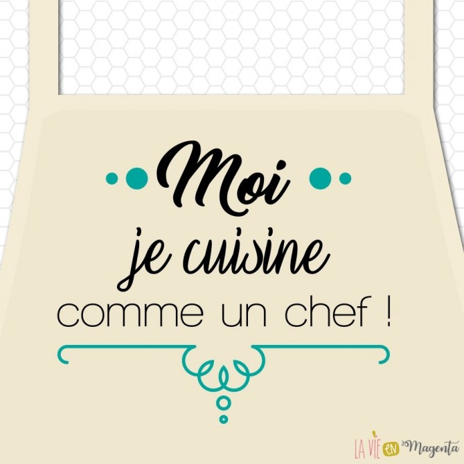 Tablier enfant - Moi je cuisine comme un chef