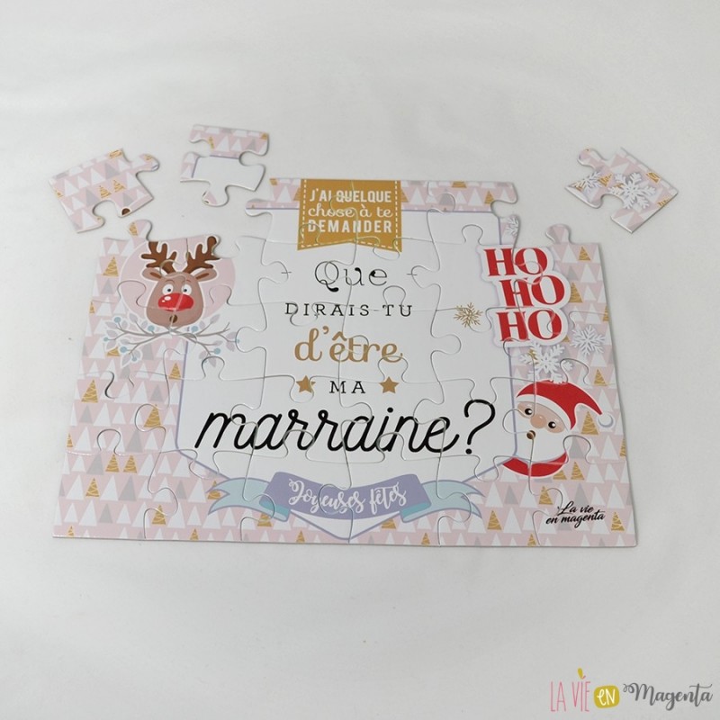 Puzzle demande parrain marraine