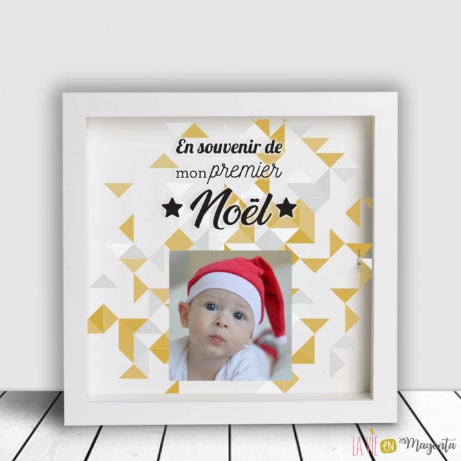 Coffret cadeau bébé garçon 'Ma premier tirelire' et Cadre photo en