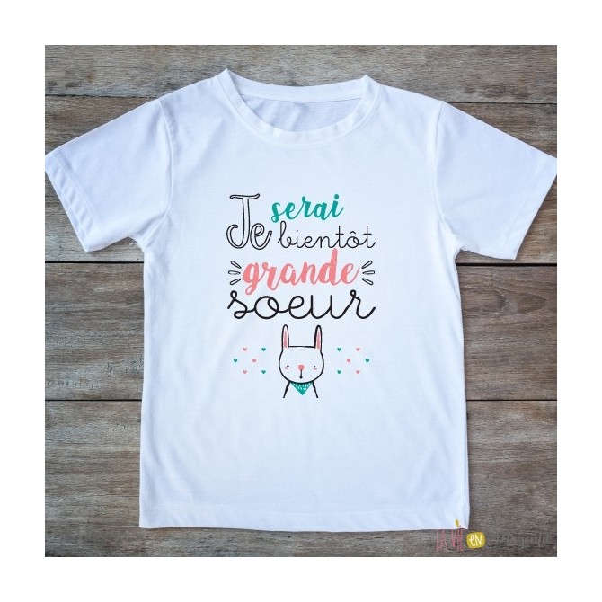 bientôt grande sœur dessin d'enfant' T-shirt Enfant