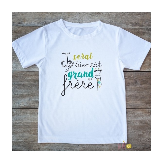 T-Shirt enfant Bientôt Grand Frère