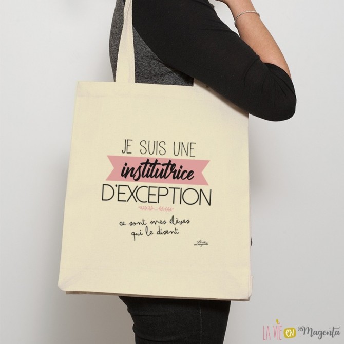 Sac shopping Institutrice d'exception