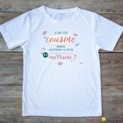 T-shirt Cousine-marraine 2/4 ans