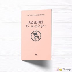 Faire-part Passeport naissance