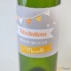 Etiquette de vin Félicitations-orange 