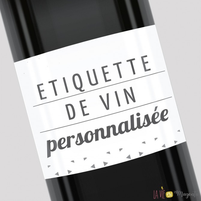 Etiquette de vin personnalisée