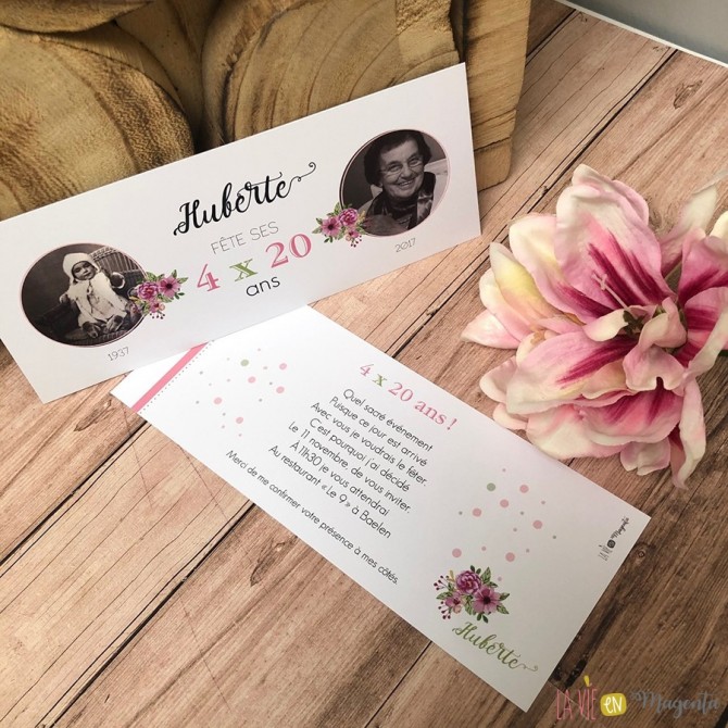 Invitation 4x20 ans
