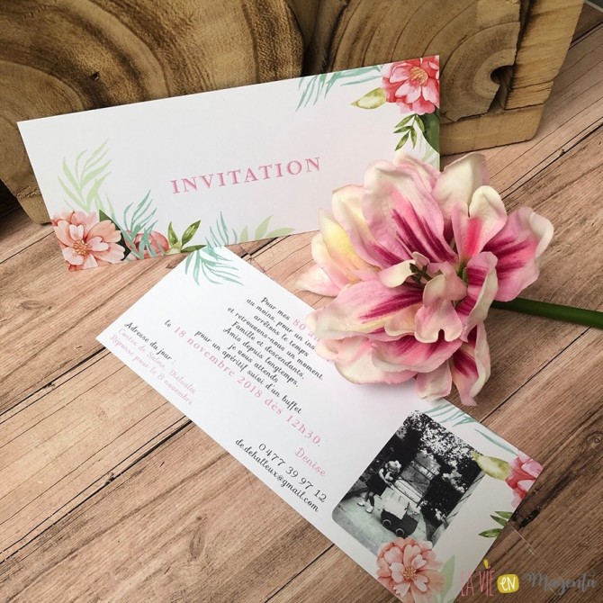 Invitation Fraîcheur florale