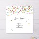 Invitation communion Confettis