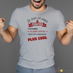 T-shirt Papa pompier