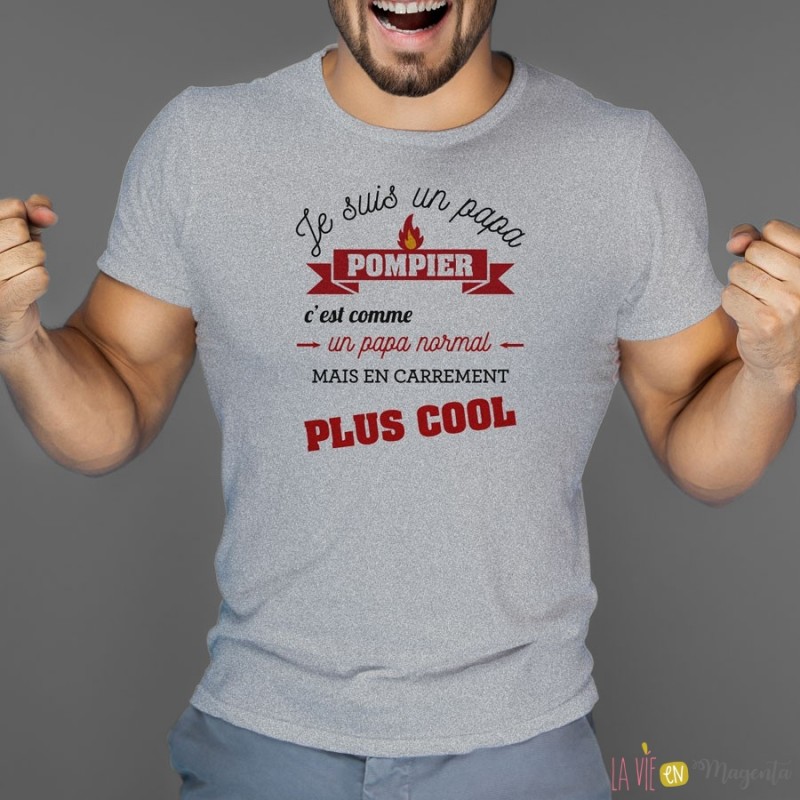 Parrain pompier, idée cadeau pour pompier,pompier' T-shirt Homme