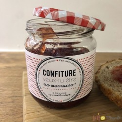 Etiquette confiture marraine