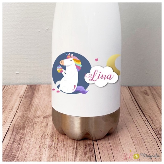 Bouteille isotherme licorne