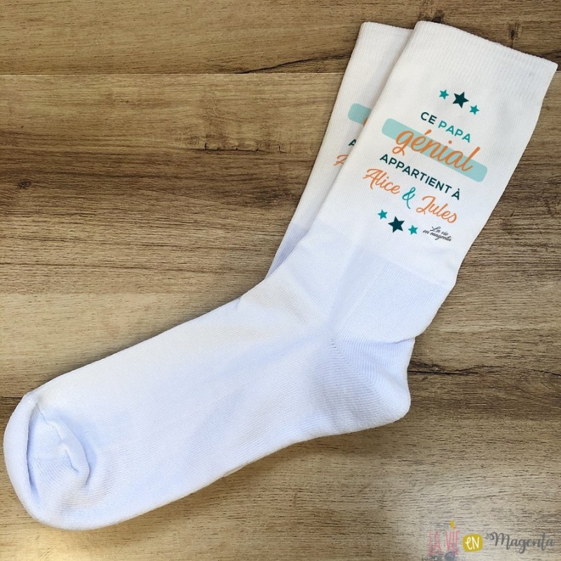 Sélection de chaussettes drôles aux messages personnalisés