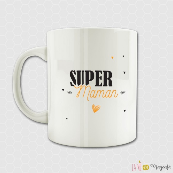 Mug - Basket super maman 