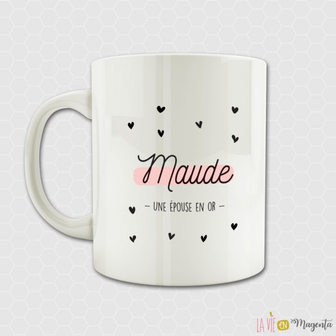 Mug - Epouse en or prénom