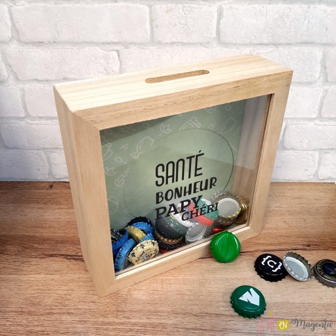 Cadre capsule bière Papy chéri