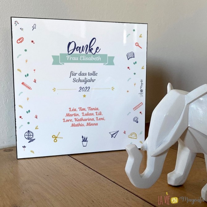 Cadre Danke Frau ... personnalisé