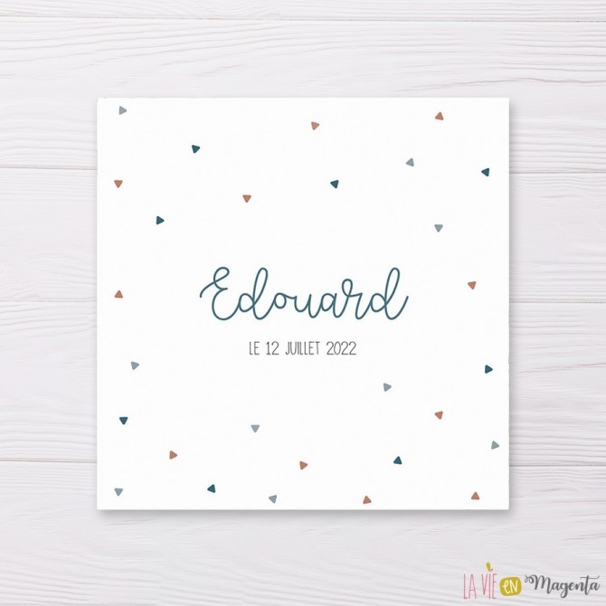 Faire-part triangulaire