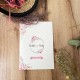 Livret messe - Carte postale fleurie