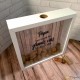 Cadre tirelire bouchon de vin - papa grands vins