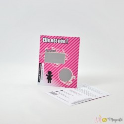 Faire-part Loterie rose