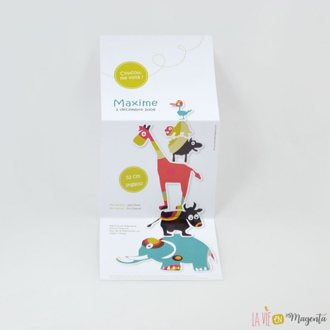 faire-part Les Zanimaux