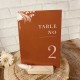Numéro de table - pampa terracotta