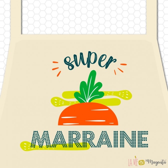 Tablier adulte - Super marraine