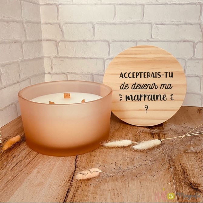 Bougie parfumée Veux tu devenir ma marraine