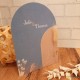 Faire-part mariage Dusty Blue et blush