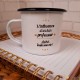 Mug émaillé - Influence d'un bon professeur