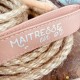 Porte-clés lanière - maitresse en or
