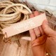 Porte-clés lanière - marraine en or