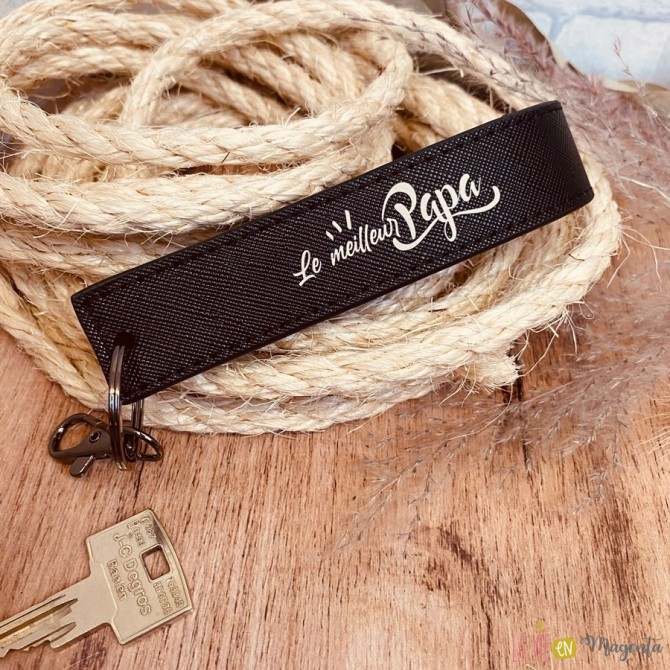 Porte-clés lanière - meilleur papa